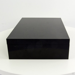 Box Acrylic Custom 45 Degrees Black Rectangle Plexiglass Box Acrylic Box With Lid