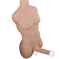 Offre Spéciale : Poupée de Masturbation Réaliste pour Femme (3,7 kg, 9 kg) – Demi-Corps Féminin et Torse Masculin avec Grand Kit Dildo – Jouet Sexuel