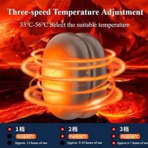 Nuevo Calentador de Manos Magnético con Forma de Grano de Café, Mini Calentador de Manos Portátil Recargable de Doble Cara, Esenciales para el Invierno - Product Image 6