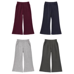 YOEHYAUL C3726 <span class=keywords><strong>Pantalon</strong></span> évasé en coton respirant pour filles de 2 à <span class=keywords><strong>14</strong></span> <span class=keywords><strong>ans</strong></span>, <span class=keywords><strong>pantalon</strong></span> évasé uni pour petites filles - Product Image 2
