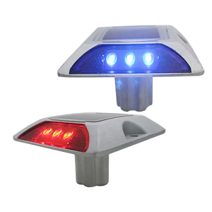 <span class=keywords><strong>Reflector</strong></span> de aluminio de alto brillo IP68, luz LED intermitente, marcador de pavimento de entrada de ojo de gato, especificación de perno de carretera <span class=keywords><strong>Solar</strong></span> - Product Image 1