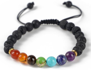 Bracciali in pietra naturale per braccialetto <span class=keywords><strong>di</strong></span> <span class=keywords><strong>guarigione</strong></span> <span class=keywords><strong>di</strong></span> Lava colorata Reiki <span class=keywords><strong>preghiera</strong></span> 7-Chakra braccialetto <span class=keywords><strong>di</strong></span> pietra <span class=keywords><strong>di</strong></span> moda - Product Image 6