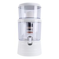 Seau de purification d'eau manuel grande capacité, filtration 5 étapes, autonettoyant, élimination du chlore et des métaux lourds, eau potable sécurisée