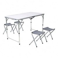Tables et chaises pliantes d'extérieur de haute qualité pour barbecue, ensembles de tables et chaises pliantes colorées pour l'extérieur, vente en gros