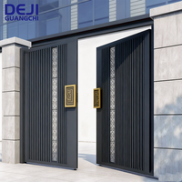 Portail de jardin en aluminium ajouré sculpté, portail d'entrée artistique en métal pour la intimité, portail décoratif pour allée de villa
