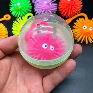 Juguete Sensorial Antiestrés de Goma Suave TPR con Forma de Erizo Luminoso y Bola Brillante para Apretar - Product Image 4