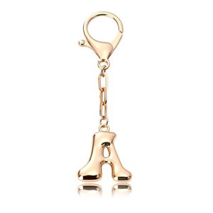 Llavero con Letra Inicial de la A a la Z en Oro, Colgante para Bolso de Mujer, Accesorio para Cartera, Regalo para el Día de San Valentín - Product Image 1