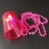 Collier à shot lumineux LED pour Halloween, Noël, anniversaire, mariage, fournitures de fête, colliers à shot en plastique
