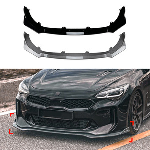 Amp-Z Front Bumper Lip <b>Splitter</b> Carbon Fiber Texture Matte Finish For Kia Stinger GT 2018-2023 - Product Image 1