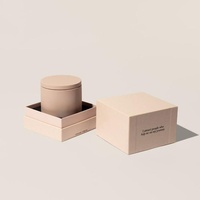 YOYOLO Bougie parfumée en céramique moderne avec couvercle, qualité supérieure, ensemble de bougies aromatiques réutilisables