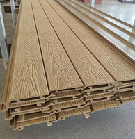 Panel de Pared Exterior de WPC Impermeable para Exteriores, Revestimiento Exterior para Jardín, Muestra Disponible