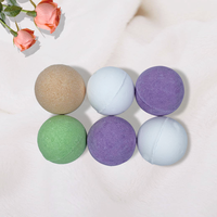 Ensemble cadeau personnalisé Maryton avec logo et emballage, bombes de bain effervescentes rondes de 30 g, vegan, bio, colorées