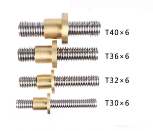 Offre Spéciale Vis trapézoïdale filetée T8 en laiton pour imprimante 3D, filetage 8mm, roulement à billes, garantie 1,5 an CN;JIA - Product Image 3