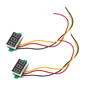 Voltmetro Digitale LED DC 0,28 Pollici 0-100V Tester di Tensione per Auto e Dispositivi Mobili Rilevatore di Tensione 12V Rosso Verde Blu Giallo - Product Image 3