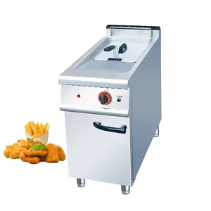 Catering Equipment Freestanding Industrial Professional Deep Fryer Commercial Gas Deep Fryer Single Tank Gas Fryer With Cabinet