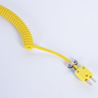 Thermocouple de type K portable OEM ODM avec poignée métallique et sonde à ressort pour une mesure rapide de la température de surface