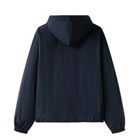 Veste courte à capuche de style preppy pour femmes, coupe ajustée, vêtements décontractés de voyage pour l'automne 15a-4012