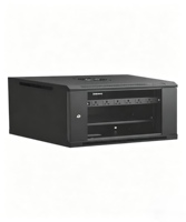 Baie de serveur 4U à pièces détachées, 19 pouces, 240*530*400 mm, murale, armoire de centre de données en acier SPCC thermolaqué, en stock.