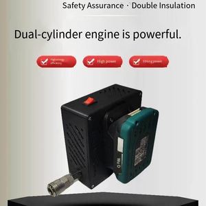 Kit de Compresor de Aire Profesional <span class=keywords><strong>para</strong></span> Carpintero, <span class=keywords><strong>para</strong></span> Clavado, Reparación y Pintura en Toda la Casa, OEM Personalizado, Doble Cilindro - Product Image 2