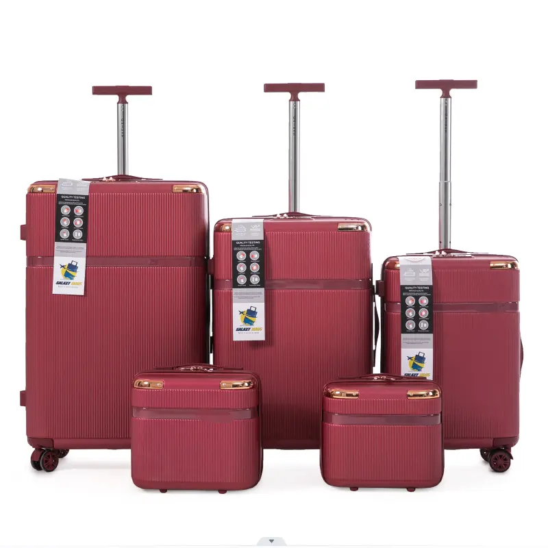 KJ950 ABS PC 12 + 14 + 20 + 24 + 28 5 pièces, sacoches de bagage à main étanches personnalisées à prix réduit pour avion de luxe