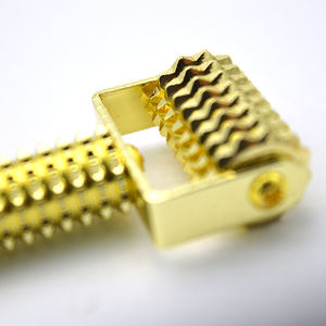 Rodillo de latón dorado para masaje Facial, herramienta de masaje de reflexología de cobre para terapia - Product Image 3