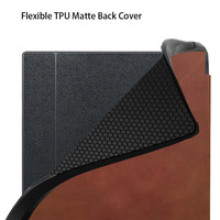 AilesTecca Slim PU Leather Case Cover untuk 2025 Go Color 7 Inch 2Gen 2025 Custom Ereader Protective Cases dengan Tali Pegangan