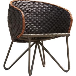 Conjunto de Muebles de Jardín para <span class=keywords><strong>Terraza</strong></span>, Balcón o Patio, Diseño Americano, Tres Piezas, Ratán y Hierro Forjado - Product Image 2