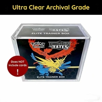 Boîte de rangement en acrylique durable pour cartes ETB (Elite Trainer Box) avec chargement par le haut magnétique – Vente en gros