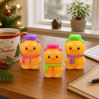 Nouveauté 2026 : Jouet Squishy Bonhomme en Pain d'Épices Adorable, Doux et à Rebond Lent, Anti-Stress pour Enfants et Adultes