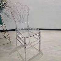 Chaise de salle à manger en cristal transparent de style nordique, chaise simple et moderne en acrylique pour la maison, la salle à manger, le café, l'hébergement touristique