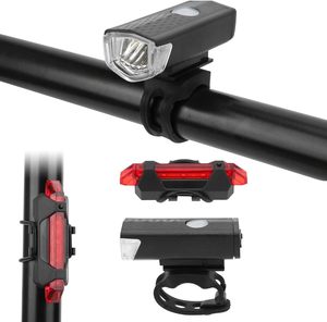 ไฟท้ายจักรยานแบบชาร์จ USB กันน้ำ ชุดไฟหน้าจักรยาน - Product Image 3