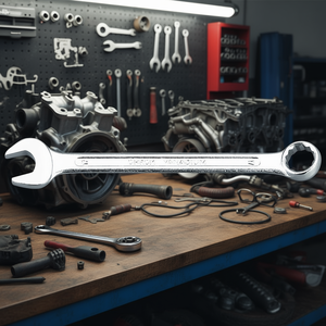 Clé combinée Fervi en chrome vanadium 12 mm à extrémité ouverte et à extrémité carrée pour la réparation automobile - Product Image 3