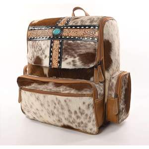 Mochila para Portátil de Cuero Vacuno de Primera Calidad, Estilo Occidental, para Viajes y Uso Diario - Product Image 4