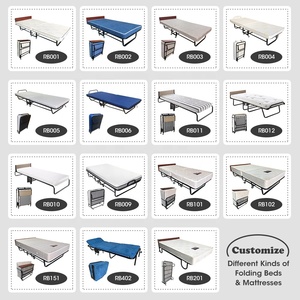 Factory Customize Shopee Hot Selling Reinforced <strong>Rollaway</strong> Portable <strong>Folding</strong> Foldable Guest <strong>Bed</strong> Metal <strong>Bed</strong> for Hotel Office Hospital - Product Image 4