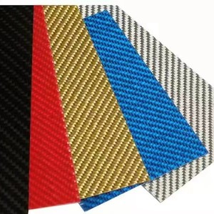 Feuille de fibre de carbone unie teinte 3K mate haute résistance, taille personnalisée pour usinage CNC - Product Image 1