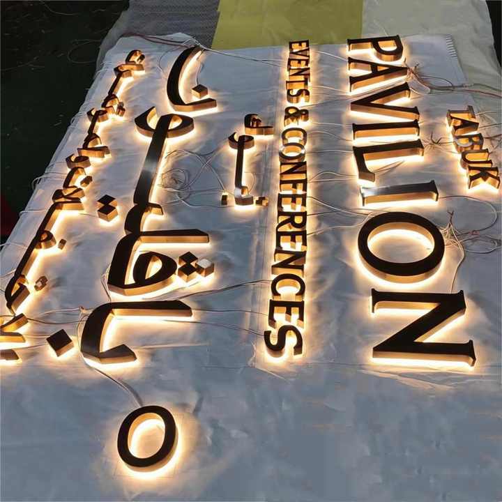 Custom 3d Backlit Light up Led Letter Sign Business Logo Custom Sign ...