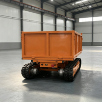 Camion benne sur chenilles hybride essence-électrique 2000 kg, télécommandé, transporteur à chenilles, auto-basculant, avec basculement hydraulique