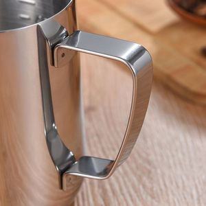 Jarra de Acero Inoxidable para Latte Art con Escala, Cilindro para Latte Art, Utensilio Doméstico para Espumar Leche, 350ml 600ml 1000ml - Product Image 3