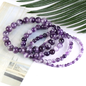 TeoWaki Gelang Elastis Manik-manik Batu Alam Bulat Pilihan Warna Beragam Perhiasan Fashion Harian Dapat Ditumpuk Hadiah Terbaik Liburan 19cm - Product Image 6