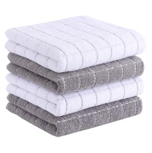 Serviettes de cuisine ultra-douces, absorbantes, sans peluches, à carreaux foncés - Product Image 3