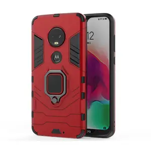 For Moto G7 Plus Play Power Ring Holder Mobile Phone Back Cover Case