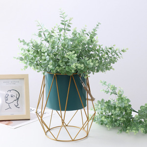 Planta Artificial de Eucalipto Ruilisi, Plástico Verde, Decoración de Interiores para el Hogar, Accesorios para Bodas - Product Image 3