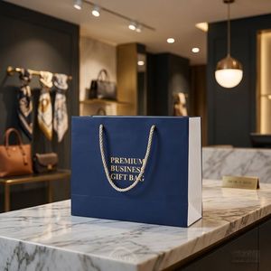 Bolsas <span class=keywords><strong>de</strong></span> <span class=keywords><strong>Compras</strong></span> <span class=keywords><strong>de</strong></span> Papel Kraft y Recubierto Personalizadas <span class=keywords><strong>de</strong></span> Lujo con Asas, Laminadas con Película, para Regalos <span class=keywords><strong>de</strong></span> Boda/Joyería - Product Image 3