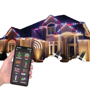 Ensemble de lumières LED colorées pour sapin de Noël, alimenté par piles, indice de protection IP44, commande manuelle, matériau PS, recommandé pour les enfants - Product Image 1