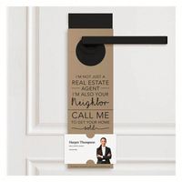 En gros, porte-clés de porte promotionnels personnalisés pour agents immobiliers, en papier, pour la promotion de l'immobilier et la motivation à acheter