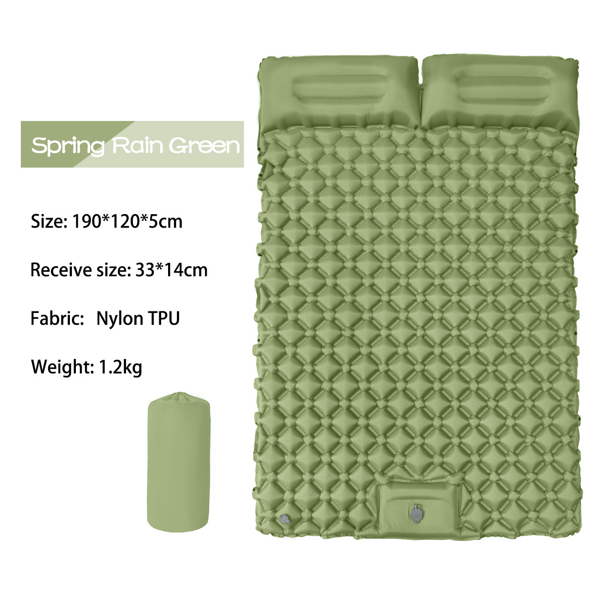 Double diamond for two-spliced spring rain