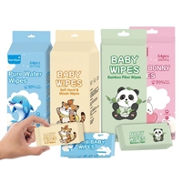 Lingettes désinfectantes pour bébé, mini, jetables, sans peluches, antibactériennes, écologiques, non parfumées, non tissées, extra douces, personnalisées