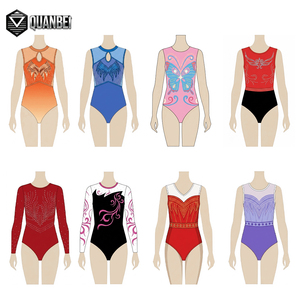 <span class=keywords><strong>Justaucorps</strong></span> de gymnastique en nylon et élasthanne, personnalisables en usine, vente en gros, combinaisons de sport <span class=keywords><strong>pour</strong></span> la gymnastique - Product Image 2