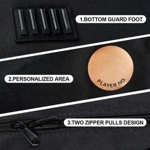 Sac de patinage Ealer, taille unique, noir et or, imperméable, pour équipement de hockey sur glace et patins à roulettes - Product Image 4