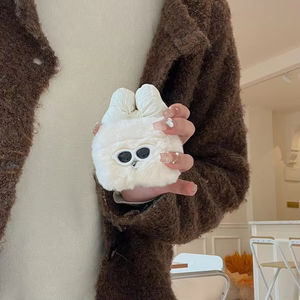 Lunettes de soleil en peluche papillon <span class=keywords><strong>coque</strong></span> pour <span class=keywords><strong>AirPods</strong></span> 1 2 Pro étui pour écouteurs pour <span class=keywords><strong>Airpods</strong></span> 4 3 Pro2 doux mignon moelleux Bluetooth boîte de charge - Product Image 3